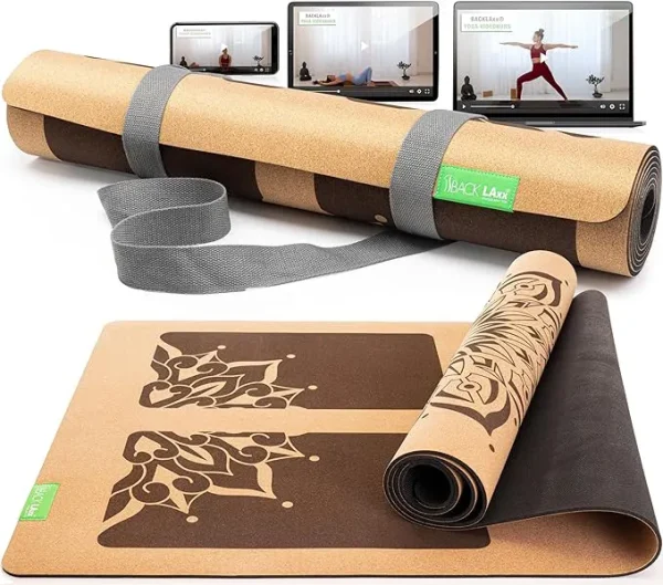 Esterilla YOGA corcho y caucho natural